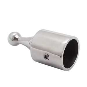 Stainless Steel 316 Marine Bimini Top Cap Ball Socket Dia. 7/8 Inch (22mm) Tube External Eye End <b>Yacht</b> Boat Hardware Accessories - Product Image 1