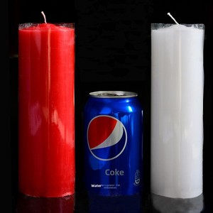 <span class=keywords><strong>Bougie</strong></span> Bouddha extra-large en paraffine, 60 heures de combustion, rouge vif et blanc, pour Noël, éclairage d'urgence domestique, étanche et longue durée - Product Image 1