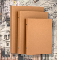 Classeur à anneaux en carton kraft recyclable personnalisé A4, A5, A6 Classeur kraft