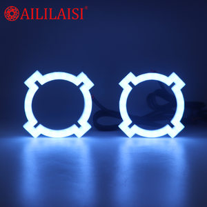 Anillos de Luz LED RGB Universales con Control por Aplicación, Forma de X, Ojos de Ángel de Algodón de Cuatro Esquinas, Coloridos para 6V, Nuevo - Product Image 6