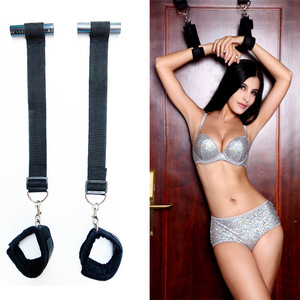 Menottes Carmen noires rondes, 4 pièces, jouet de bondage pour adultes, domination passionnée, accessoires intimes pour couples - Product Image 2