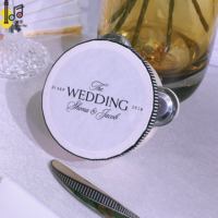 Tambourin en bois personnalisé de 4 pouces pour invités de mariage, idéal pour la danse ou comme instrument de musique d'église - Prix