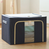 Armoire Pliable en Tissu Oxford, Panier de Rangement en Plastique à Étages Simples pour la Maison, Boîte de Déménagement pour Vêtements et Chaussures en Tissu