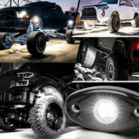 Luz LED Espumoso de 9W y 800LM con 9 LED para la Parte Inferior de Vehículos, DC12V, para Camiones, ATV, UTV, SUV, Todoterreno, Luces para Chasis