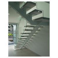 Ace Nouveau Type Escalier Droit Flottant Escalier Droit Escaliers Modernes Escalier Droit en Bois