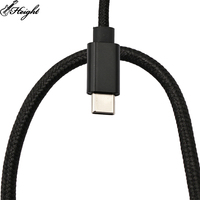 Câble adaptateur audio USB-C vers jack 3,5 mm femelle avec puce DAC pour accessoires de guitare, boîtier en alliage d'aluminium, 0,15 m, tressé en nylon, direct usine