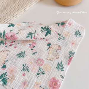 100% coton doux, carrés de mousseline pour bébé, gaze respirante, lingettes pour le visage, les frottements et le changement de couche pour nouveau-né - Product Image 2