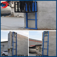 Nouveau 5m Hydraulique Simple Marchandises Ascenseur pour les Hôtels de Détail Acier Mezzanine Étage Sous-Sol Ascenseur pour Petites Marchandises Conteneurs Nouveau
