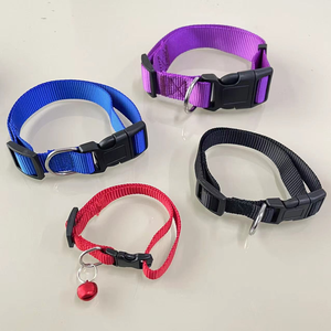 Collares y correas de perro y oveja de nailon a rayas clásicas de alta calidad con decoración de bufanda para animales de granja de mascotas - Product Image 2