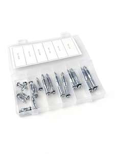 Ancres à vis Molly en acier inoxydable pour cloisons sèches, 18 pièces, chevilles pour plaques de plâtre - Product Image 3