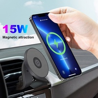 Support magnétique pour téléphone de voiture avec chargeur sans fil, charge rapide, support de ventilation, station de charge électrique 10W