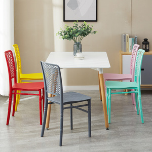 cheap Commercial furniture indoor stackable coffee shop stackable plastic chairs for events