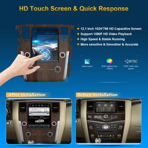 Sistema de Infoentretenimiento Android Premium de 12.1 Pulgadas para NISSAN PATROL con Aire Acondicionado Automático e Infiniti QX80, Compatible con Amplificador <span class=keywords><strong>Bose</strong></span> y Cámara de 360°, CarPlay - Product Image 3
