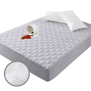 Custom full single size microfiber protector de colchon couvre lit non-woven quilted waterproof bed mattress protector cover