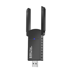 USB 2.0 1300Mbps không dây Dongle Adapter bên ngoài <span class=keywords><strong>Receiver</strong></span> <span class=keywords><strong>wifi</strong></span> cho máy tính để bàn và máy tính xách tay sản phẩm trong kho - Product Image 1
