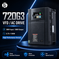 Convertisseur de fréquence statique vectoriel RT720G3 0,75~110KW pour usage intensif, triphasé 380V, régulateur de vitesse de moteur de ventilateur