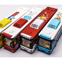 Autobús de Turismo Global de Aleación de Alta Calidad, Autobús de Lujo Fundido a Presión, Modelo de Autobús Fundido a Presión a Escala 1:32 para Niños