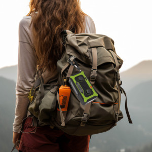 Sinh Tồn Di Động Không Thấm Nước Ngân Hàng Điện Đèn Pin AM FM NOAA Thời Tiết SOS <span class=keywords><strong>Dynamo</strong></span> Hand <span class=keywords><strong>Crank</strong></span> Năng Lượng Mặt Trời Khẩn Cấp Đài Phát Thanh - Product Image 6