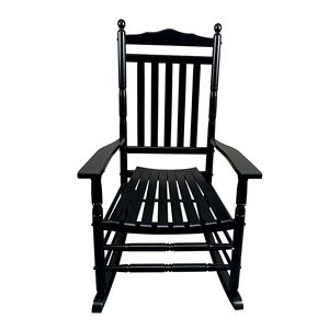 DB Adult <b>Rocking</b> <b>Chair</b> for Balcony & Porch Black Color - Product Image 5