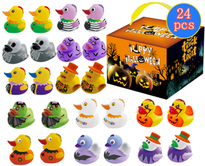 Regalo di anatra di Halloween giocattolo di plastica da corsa dolcetto o scherzetto assortito da bagno Ducky alla rinfusa di gomma anatra - Product Image 4