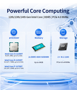 Nouveau PC industriel embarqué 2026 718c Q670 avec processeur Intel Core de 12e génération, sans ventilateur, connecteurs Multi Phoenix, 6 ports COM et 8 ports <span class=keywords><strong>USB</strong></span> - Product Image 5