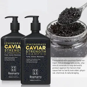 Shampooing capillaire professionnel pour usage quotidien en salon, à la citronnelle et au caviar, pour <span class=keywords><strong>cheveux</strong></span> gras et <span class=keywords><strong>fins</strong></span> - Product Image 1