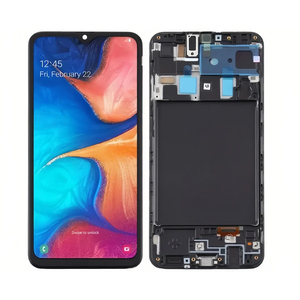 จอแอลซีดีสำหรับโทรศัพท์มือถือซัมซุงกาแล็คซี่ A20จอ LCD OLED SM-A205U/A205F พร้อมหน้าจอสัมผัสกรอบชุดประกอบดิจิไทเซอร์ - Product Image 1