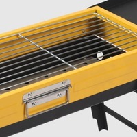 Barbecue portable en métal pour le camping, petit barbecue pliable pour la cuisson de la viande en extérieur