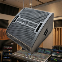Haut-parleur coaxial LS3 de 12 pouces, 250W/400W, impédance 8 ohms, connectivité XLR/Speakon, boîtier en bois, sur pied, mono