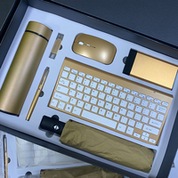 Idées de nouveaux produits 2025, cadeaux promotionnels, clavier avec souris sans fil, batterie externe, stylo, parapluie, ensemble de cadeaux d'affaires