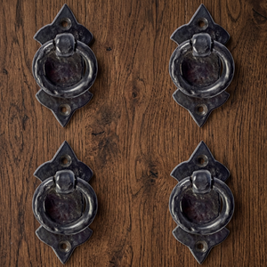 Poignées de porte en fonte noire mate style rustique Coshik Exports pour portes et portails en bois vintage - Product Image 2