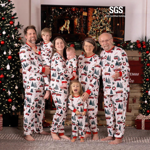 Parent Child <b>Christmas</b> <b>Pajamas</b> Set Long Sleeve Printed Xmas Family Matching Sleepwear Soft Home Clothes For Holiday - Product Image 5