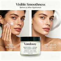Crème pour le visage au bakuchiol, alternative végétalienne au rétinol, hydratant avec vitamine E, vitamine B5, huiles végétales, peau lisse, hydratée et éclatante