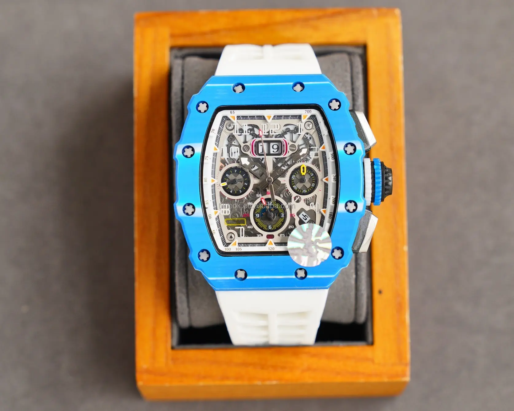 8 renkler karbon Fiber kılıf İzle 3ATM su geçirmez otomatik dalış mekanik saatler Mens 49mm takvim izle erkekler için kol saatleri