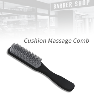 <span class=keywords><strong>Peigne</strong></span> de coiffure professionnel pour cheveux bouclés, à 9 rangées, multicolore, durable, en ABS+TPE, avec coussin de massage pour le contrôle des bords - Product Image 1