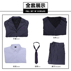 Disfraz de Cosplay de <span class=keywords><strong>la</strong></span> <span class=keywords><strong>Familia</strong></span> <span class=keywords><strong>Addams</strong></span> Temporada 2 para Halloween, Traje de Gomez para Adultos, Serie de TV, Tipo de Personaje Echo, Poliéster - Product Image 6