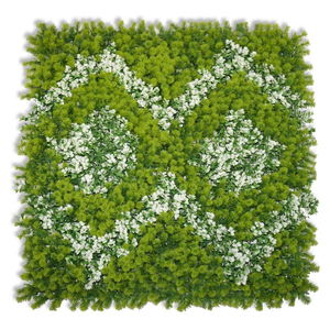 แผ่นพลาสติกกันรังสียูวีขนาด 100x100 ซม. ขายส่ง สำหรับตกแต่งผนังสวนแนวตั้งภายนอกอาคาร ร้านอาหาร ฉากหลัง ผนังหญ้าเทียม - Product Image 1