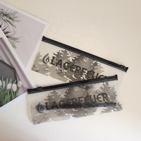 Sac à bijoux en plastique transparent PVC personnalisé de luxe, petit emballage de bijoux sac pochette à fermeture éclair pour boucle d'oreille, sac à fermeture éclair pour collier