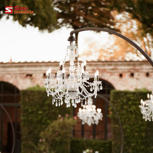 Hete Aanbieding Bruiloft Lichtdecoratie Kristallen Kroonluchter Luxe Feest Evenementen Podium Decoratieve Verlichting - Product Image 4