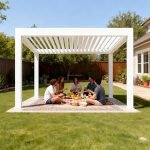 Vente en gros Pavillon de <span class=keywords><strong>jardin</strong></span> électrique intelligent en aluminium composite à usage domestique pour prévenir les dommages causés par le <span class=keywords><strong>vent</strong></span> et le soleil - Product Image 1