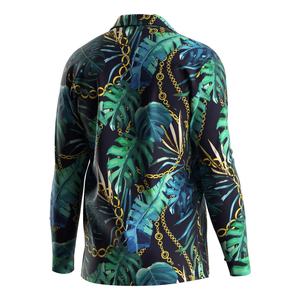 Camisa de Manga Larga a Rayas para Hombre, de Secado Rápido, con Botones y Estampado Floral, Estilo Casual, Ecológica, para la Playa, Primavera y Verano - Product Image 2