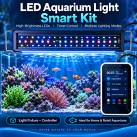 Kit d'éclairage LED et de contrôle pour aquarium OEM ODM avec interface utilisateur de micrologiciel personnalisée et options de marque privée