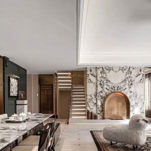 Chimenea Multifuncional Impermeable de Acero Inoxidable EX985, Diseño Art Deco para Uso en Exteriores de Villas y Apartamentos de Alta Gama - Product Image 4