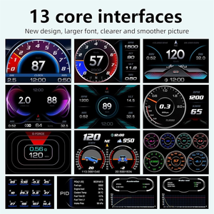 2025 Top vente tête haute HUD affichage P3 Auto électronique Obd <span class=keywords><strong>voiture</strong></span> OBD2 mètre jauge numérique affichage de la <span class=keywords><strong>vitesse</strong></span> GPS <span class=keywords><strong>voiture</strong></span> - Product Image 5