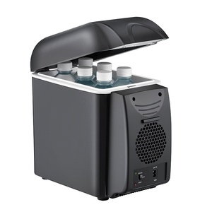 Mini-réfrigérateur portable 8L 12V pour voiture, refroidisseur et chauffe-plat, réfrigérateur électrique pour le camping et les accessoires de voyage - Product Image 1