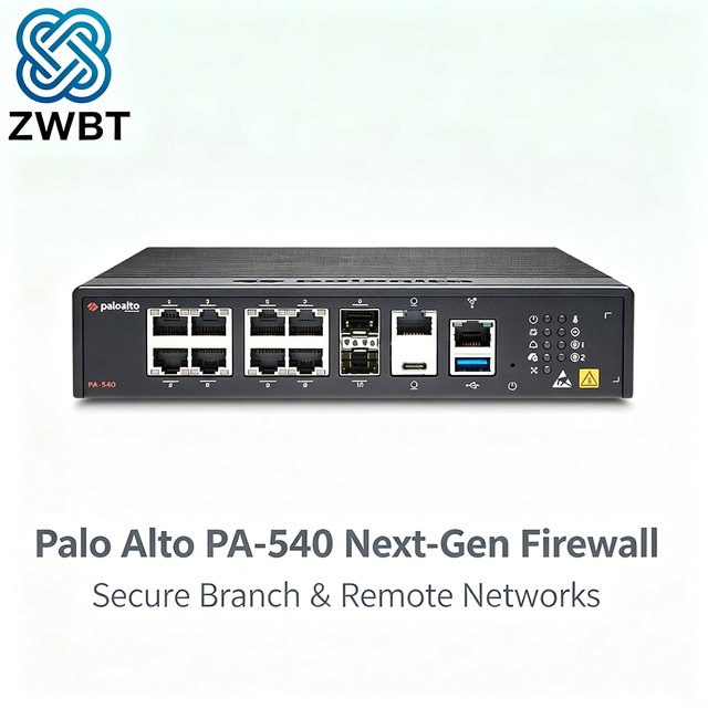 New PaloAlto Networks PA-540 NGFW Enterprise Firewall Intel E5-2637 V4 CPU 64GB RAM Wired Wireless Support 3.8 Gbps VPN Stock