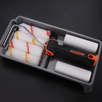 Pinceau à rouleau de peinture au latex de qualité industrielle pour la décoration murale Pinceau à rouleau de peinture blanc Outils
