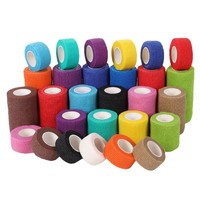 Bande de compression sportive auto-adhésive élastique non tissée 4,5 m pour poignets, coudes, mollets, chevilles – Vente directe usine pour soins et utilisation
