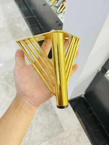 सोफा पैर धातु फर्नीचर लोहे के पैर उच्च गुणवत्ता वाले सोने के बेडरूम फर्नीचर आधुनिक बेडरूम के सामान 15 सेमी 18 सेमी - Product Image 5