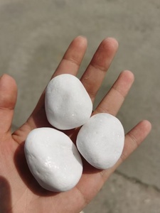 1 ° ciottolo bianco neve lucido, pietra bianca naturale da giardino, ciottoli, rocce di <span class=keywords><strong>ghiaia</strong></span> con prezzo inferiore - Product Image 5